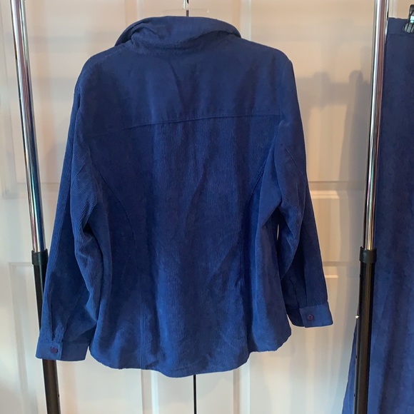 Draper's and Demon's Royal Blue Corduroy Pantsuit NWOT - Picture 3 of 8